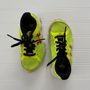 Green Under Armor Little Boys Toddler Sneakers